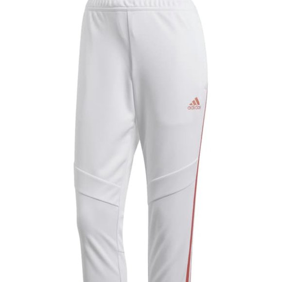 NWT ADIDAS Women Metallic CLIMACOOL Tiro 19 Active Training Pants in White Nude - Picture 6 of 10